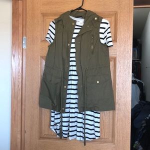 Dress with vest
